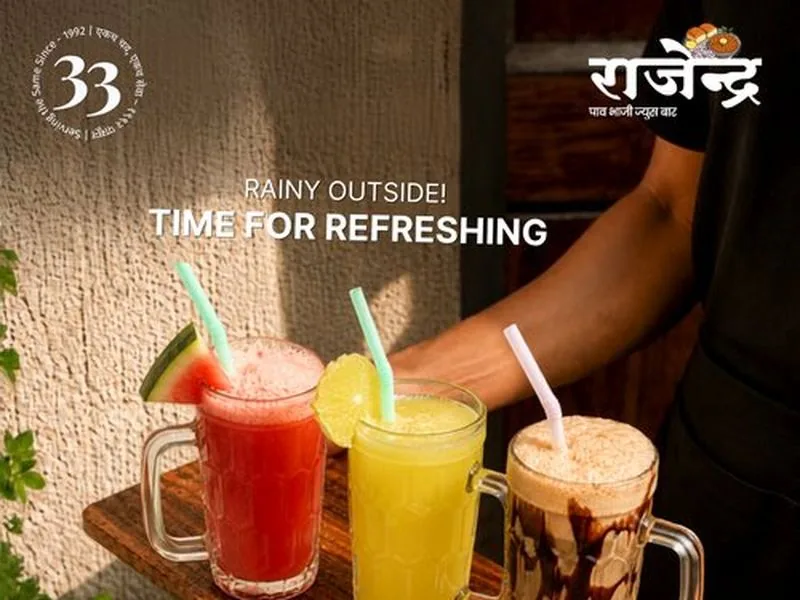 Rajendra Pav Bhaji juice post designed by Clicks and Co.