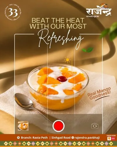 Rajendra post: mango dessert