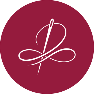 Sakhi Sutra logo mark: a needle and thread forming a Marathi-inspired S