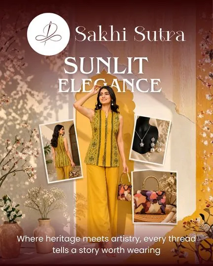 Sakhi Sutra post, Sunlit Elegance